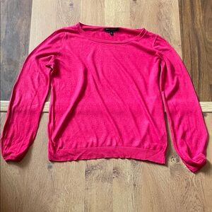 Banana Republic Silk Cashmere Sweater in Rich Red
